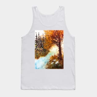 Autumn landscape tree Tank Top